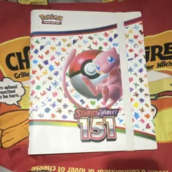 Pokemon Scarlet & Violet 151 Mew Binder With Elastic Strap - Image 1