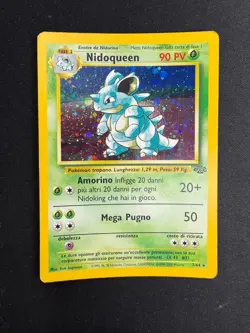 Pokemon Nidoqueen 7/64 Jungle Rara Holo Unlimited Wizards ITA Carte Vintage - Image 1