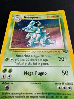 Pokemon Nidoqueen 7/64 Jungle Rara Holo Unlimited Wizards ITA Carte Vintage - Image 4