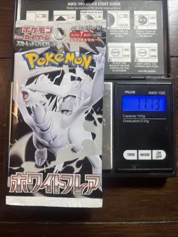 Heavy 11.73g Pokemon Sealed White Flare Japanese Booster Pack - Image 1
