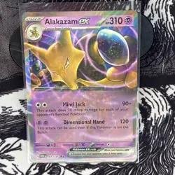 Pokemon TCG Alakazam ex Scarlet & Violet-151 065/165 Holo Double Rare - Image 1