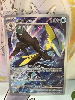 Pokemon TCG Inteleon 142/132 Me01: Mega Evolution Holo Illustration Rare NM - Image 1