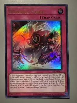 YUGIOH DOMINUS PURGE (TRAP) ASIA ENGLISH EDITION INFO-AE078 ULTRA RARE - Image 1