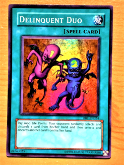 yugioh Delinquent Duo DB1-EN024 Unlimited Edition Super Rare near mint - Image 1