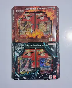 One Piece TCG Illustration Box Vol 5 & Vol 6 English 2 x Box LOT OP-13 PRB-02 - Image 2