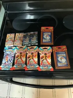 Pokemon Paradox Rift Booster Packs Bundle 4x Lot Sealed & bonus - Image 1