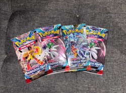 Pokemon TCG S&V - Paradox Rift Booster Pack Bundle Art Set (x4 packs) | See desc - Image 1