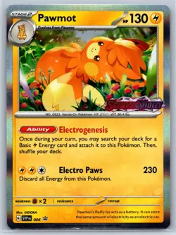 Pawmot - Scarlet & Violet Prerelease Promo SVP 006 Stamped Pokemon Card NM - Image 1