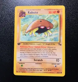 Kabuto 1st Edition Pokemon TCG Fossil Set 50/62 - NEAR MINT! - Image 3
