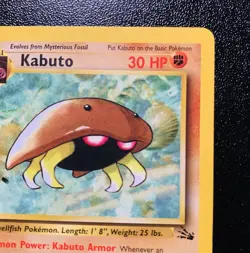 Kabuto 1st Edition Pokemon TCG Fossil Set 50/62 - NEAR MINT! - Image 5