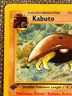 Kabuto 1999 Pokemon TCG Fossil Set 1st Edition #50/62 - Near Mint - Image 3