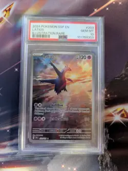 PSA 10 Latios 203/191 Pokemon Scarlet Violet Surging Sparks Illustration Rare - Image 1