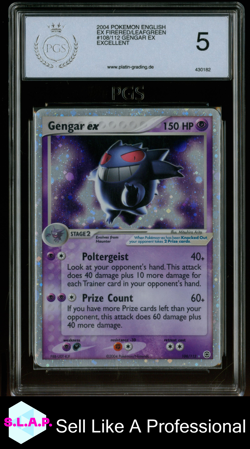 GENGAR EX POKEMON 108/112 2004 EX FIREREAD & LEAFGREEN HOLO ENGLISH PGS 5 - Image 1