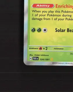 Arboliva 104/091 SV: Paldean Fates Shiny Holo Rare Pokemon Card NM - Image 5