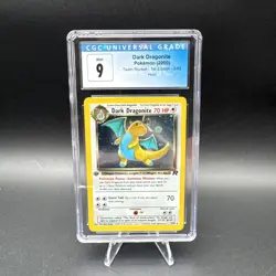 2000 Pokemon Dark Dragonite 1st Edition Holo Rare TCG Card CGC 9 - Image 1