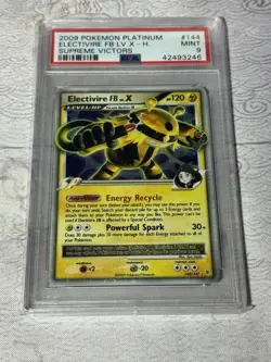 2009 Pokemon Electivire FB LV.X Holo #144 PSA 9 Platinum Supreme Victors - Image 1