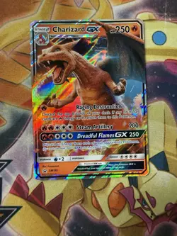 Charizard GX SM195 - Sun & Moon Black Star Promo Holo Pokemon Card TCG NM - Image 1