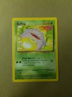 3X Koffing 51/102 - VINTAGE WOTC POKEMON CARD - BASE SET - LP - Image 1