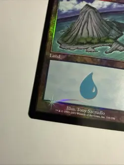 Magic the Gathering MTG Card: Island FOIL 332/350 Seventh 7th Edition Rare! - Image 5