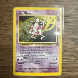 Pokemon TCG Mr. Mime Jungle 6/64 Pokemon Card Jungle - Image 1