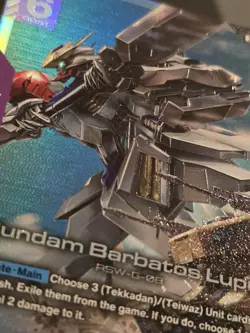 GUNDAM CARD GAME, GD03-050 GUNDAM BARBATOS LUPUS (LR) FOIL CARD - STEEL REQUIEM - Image 3
