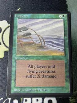 Magic the Gathering Beta Hurricane Card LP MTG Oldschool - Image 1