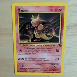 MAGMAR 39/62 POKEMON CARD (FOSSIL SET) - Image 1