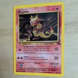 MAGMAR 39/62 POKEMON CARD (FOSSIL SET) - Image 4