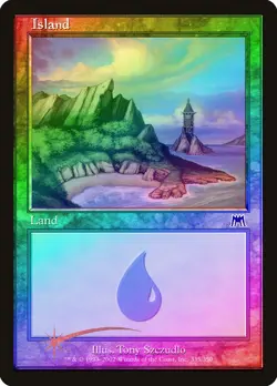 Island (335) FOIL Onslaught NM Basic Land MAGIC THE GATHERING CARD ABUGames - Image 1