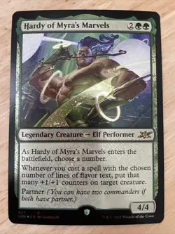 MTG Hardy of Myra's Marvels #427 GALAXY FOIL Unfinity NM/M - Image 1