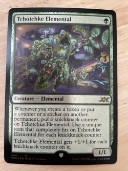 MTG Tchotchke Elemental GALAXY FOIL #444 NM/M Unfinity - Image 1