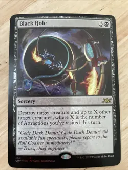 MTG Black Hole #353 GALAXY FOIL Unfinity UNF NM/M - Image 1