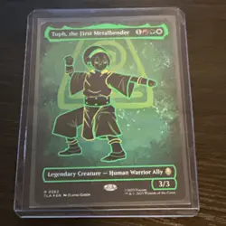 Toph, the First Metalbender. MTG Avatar, Neon Ink Foil. - Image 1