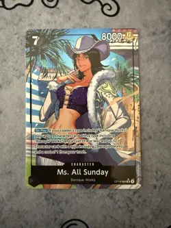 Ms. All Sunday - OP14-084 SR - Alt Art - English - The Azure Sea’s Seven - Image 1