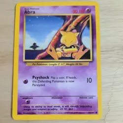ABRA 43/102 POKEMON CARD (BASE SET) - Image 2
