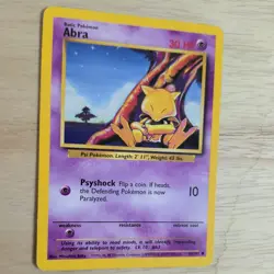 ABRA 43/102 POKEMON CARD (BASE SET) - Image 3