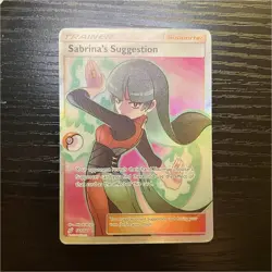 Pokemon Sabrina's Suggestion Full Art Ultra Rare Trainer SM-Team Up 181/181 Holo - Image 1