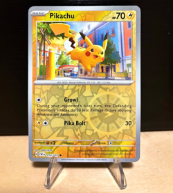 Pokemon TCG - Pikachu - Paldean Fates 18/91 Reverse Holo - NM / MINT - Image 1