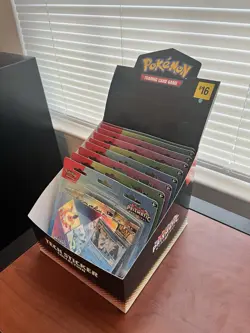 Prismatic Evolutions 3 Pack Blisters x9 + Display Piece Sealed Pokemon TCG - Image 1