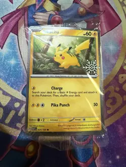 Pikachu 25/165 (Holiday Calendar) Stamped Pokemon Scarlet & Violet 151 [SEALED] - Image 1