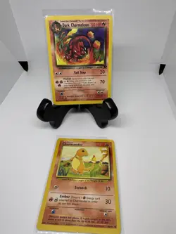 Pokemon TCG Dark Charmeleon Team Rocket 32/82 AND Charmander 46/102 Base Set - Image 1