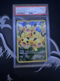 2016 POKEMON XY GENERATIONS RADIANT COLLECTION #RC29 FULL ART/PIKACHU PSA 7 - Image 1