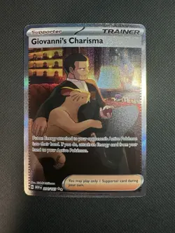Pokemon Tcg Giovanni's Charisma 204/165 Sv: Scarlet & Violet 151 - Image 1