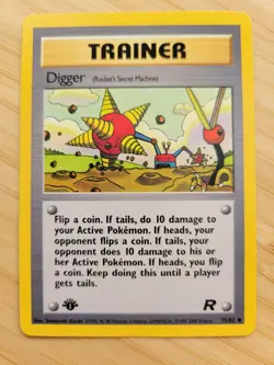 Pokemon TCG Digger Team Rocket 75/82 1st Edition Regular Uncommon WOTC - Image 1