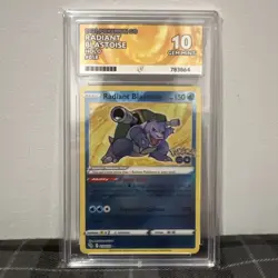 Pokemon TCG - Radiant Blastoise 018/078 - Pokemon GO Ace Grading Gem Mint 10 - Image 1