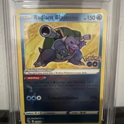 Pokemon TCG - Radiant Blastoise 018/078 - Pokemon GO Ace Grading Gem Mint 10 - Image 2