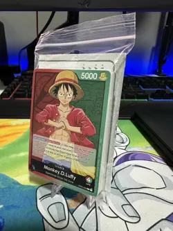 One Piece Card Game - Demo Deck - Monkey D. Luffy OP01-003 Leader, Open and Used - Image 1