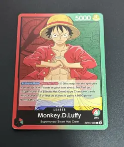 One Piece Card Game - Demo Deck - Monkey D. Luffy OP01-003 Leader, Open and Used - Image 5