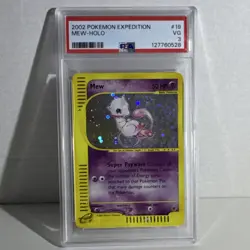 Pokemon Mew Expedition Base Set 019/165 English 2002 Holo Rare PSA 3 - Image 1
