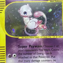 Pokemon Mew Expedition Base Set 019/165 English 2002 Holo Rare PSA 3 - Image 3